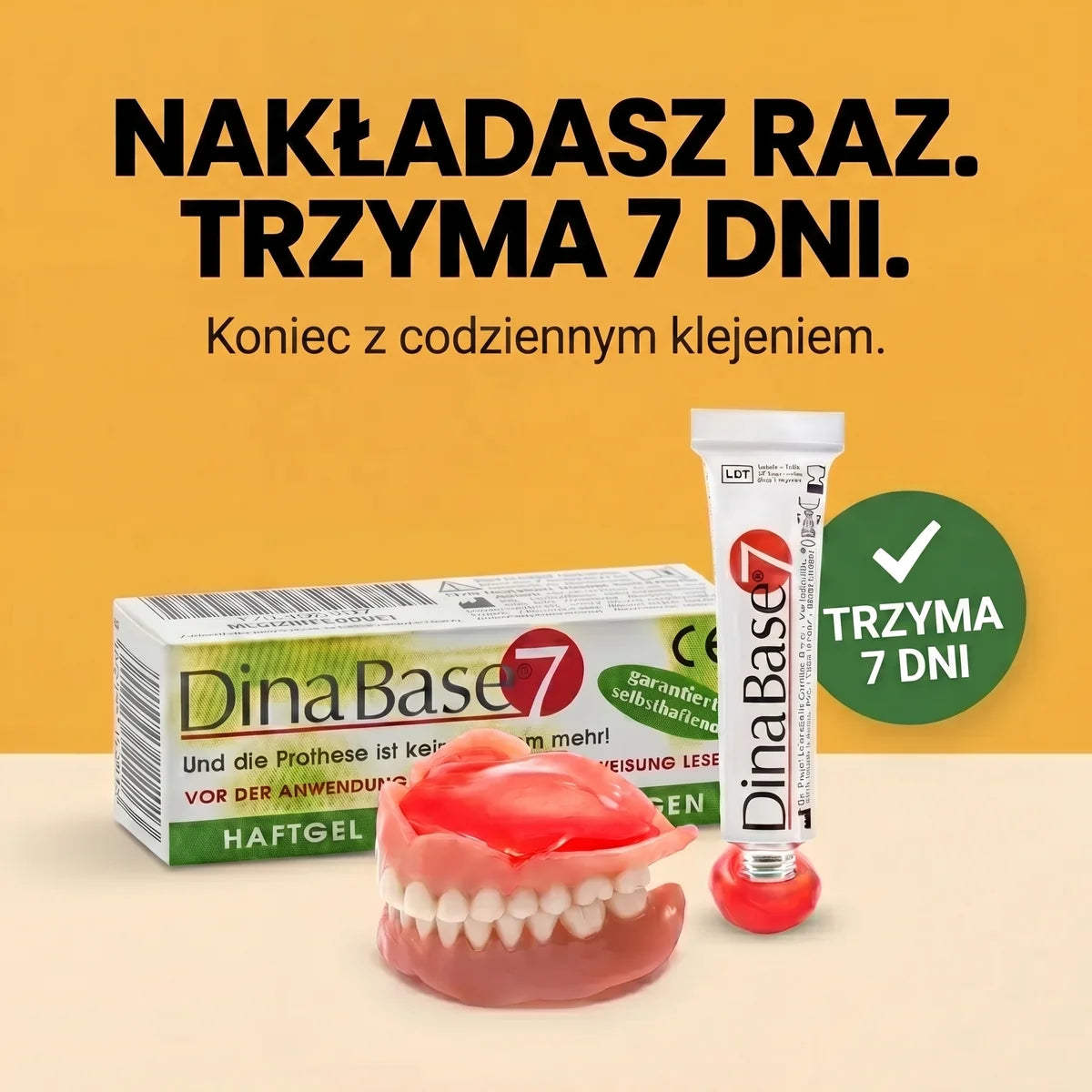 DinaBase7: nakładasz raz, trzyma przez 7 dni